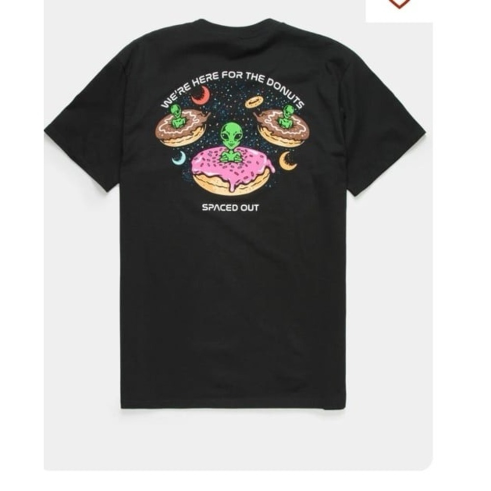 Gently worn men's size small Spaced Out black Tshirt.
